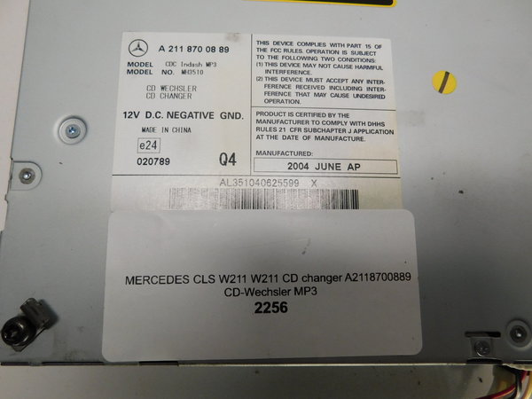 MERCEDES W219 W211 CD changer A2118700889 CD-Wechsler MP3