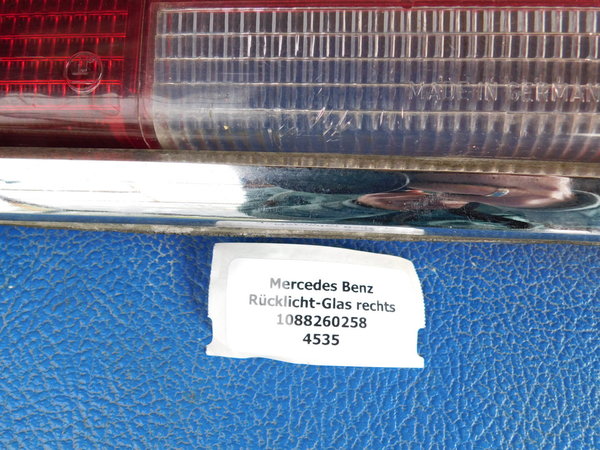 Mercedes Benz Rücklicht-Glas rechts 280SE W108 W109 (1965-1973) 1088260258