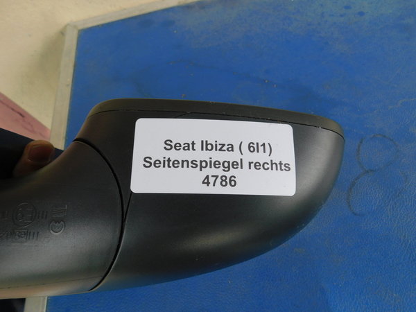 Seat Ibiza 6L Außenspiegel Seitenspiegel rechts, Fahrerseite manuell
