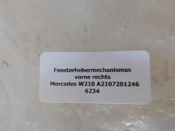 Originalteil Fensterhebermechanismus vorne rechts Mercedes W210 A2107201246
