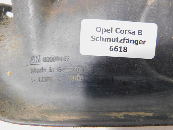 Original Opel Schmutzfänger Corsa B Hinten 90397447 1718646