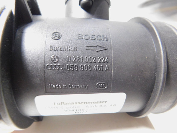 Bosch Luftmassenmesser VW Passat 2,5 TDI 150 PS 0281002224 059906461A