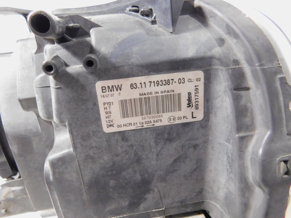 BMW E87 Halogenscheinwerfer Frontscheinwerfer Links 63127193387 mit Halterung 1857510000