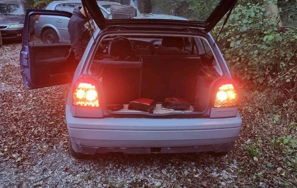 In.Pro. LED Rückleuchten Set, VW Golf III 3 Klarglas Smoke