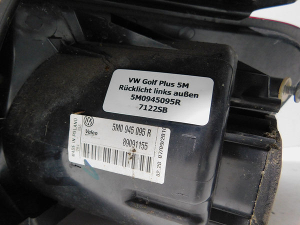 VW Golf PLUS Rückleuchte Links Valeo 5M0945095R