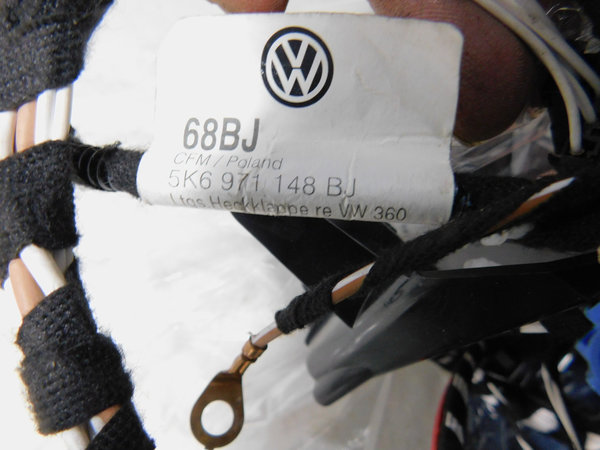 Original Volkswagen Golf 09-13 Kabel Set für Heckklappe rechts 5K6971148BJ 5M0035570B