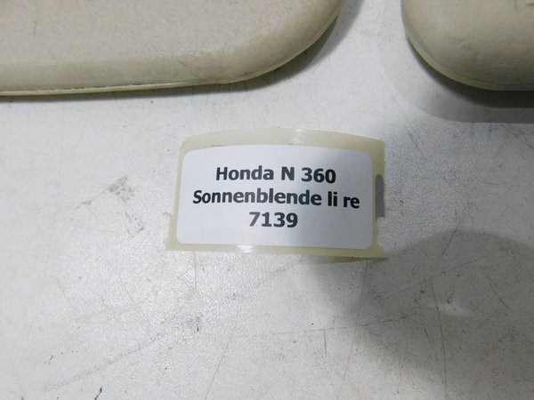 Honda N360 N600 Satz Sonnenblende ( li+ re )
