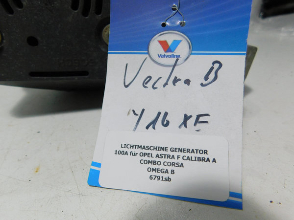 Opel Vectra B 1999 Lichtmaschine Generator 90356897 0123505002 Z16XE