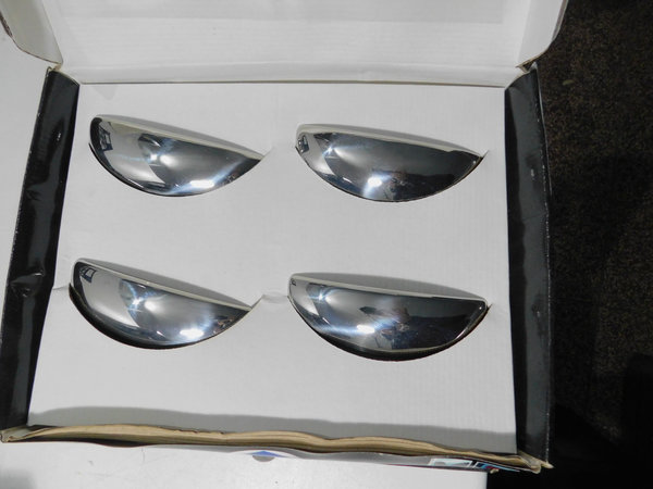Peugeot 206 / 206+ Chrom Tankdeckel + Türgriff + Seitenspiegel Blende V2A Edelstahl