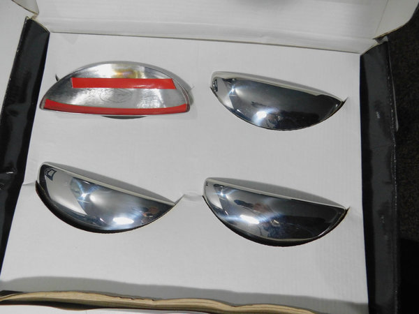 Peugeot 206 / 206+ Chrom Tankdeckel + Türgriff + Seitenspiegel Blende V2A Edelstahl