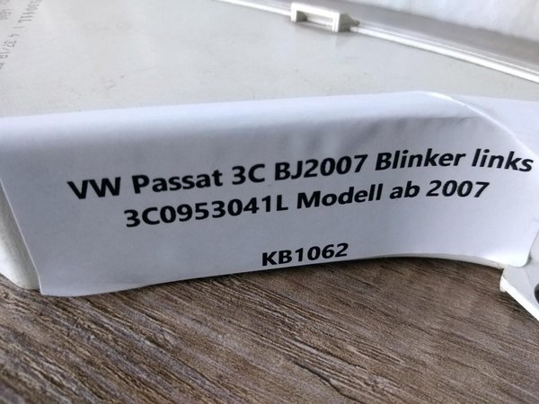 Blinker VW Passat 3C Variant links Fahrerseite 3C0953041L ab 2007