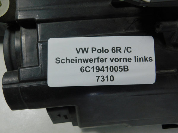 Original VW Polo 6R /C Scheinwerfer Hella vorne links 6C1941005B